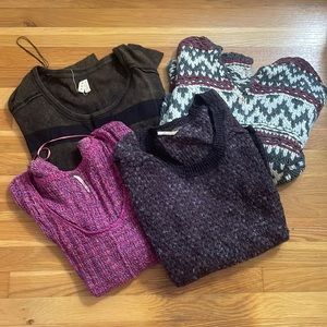 Free people sweater bundle